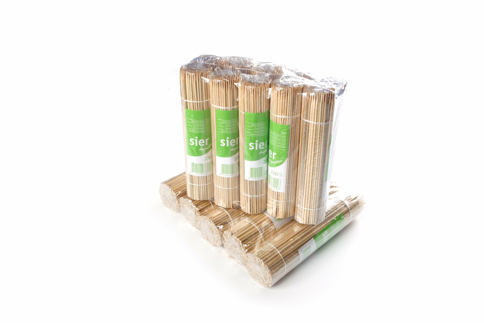 Sier Disposables Sateprikker Bamboe O 25 Mm 15 Cm 10X10 X 200 Per Krimp sier disposables kopen in de aanbieding