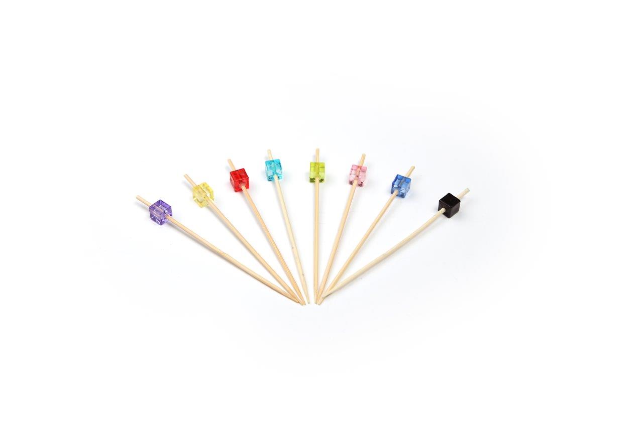 Sier Disposables Prikker Bamboe Kraal Vierkant Ass 90 Mm 12X200 Per Doos sier disposables kopen in de aanbieding