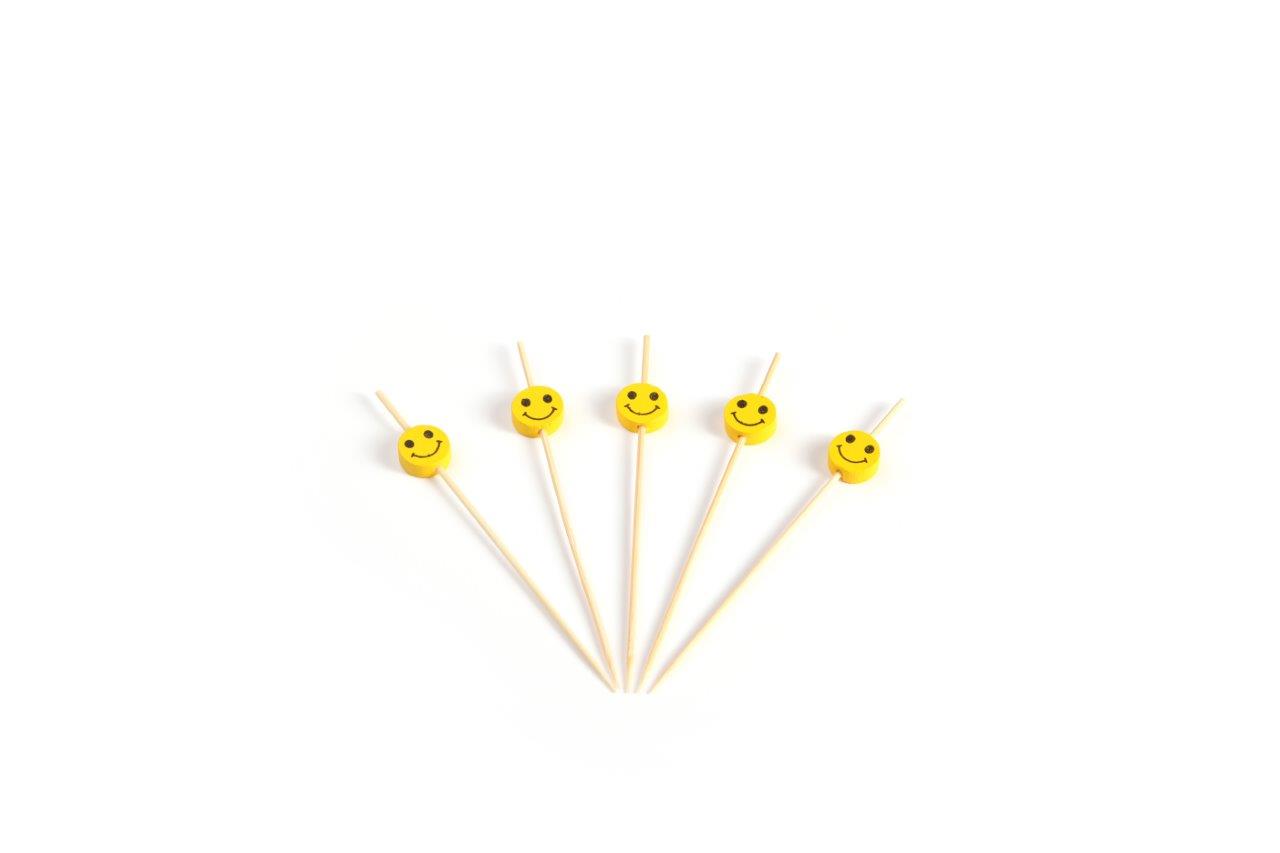 Sier Disposables Prikker Bamboe Met Smiley 120 Mm 12X150 Per Doos sier disposables kopen in de aanbieding