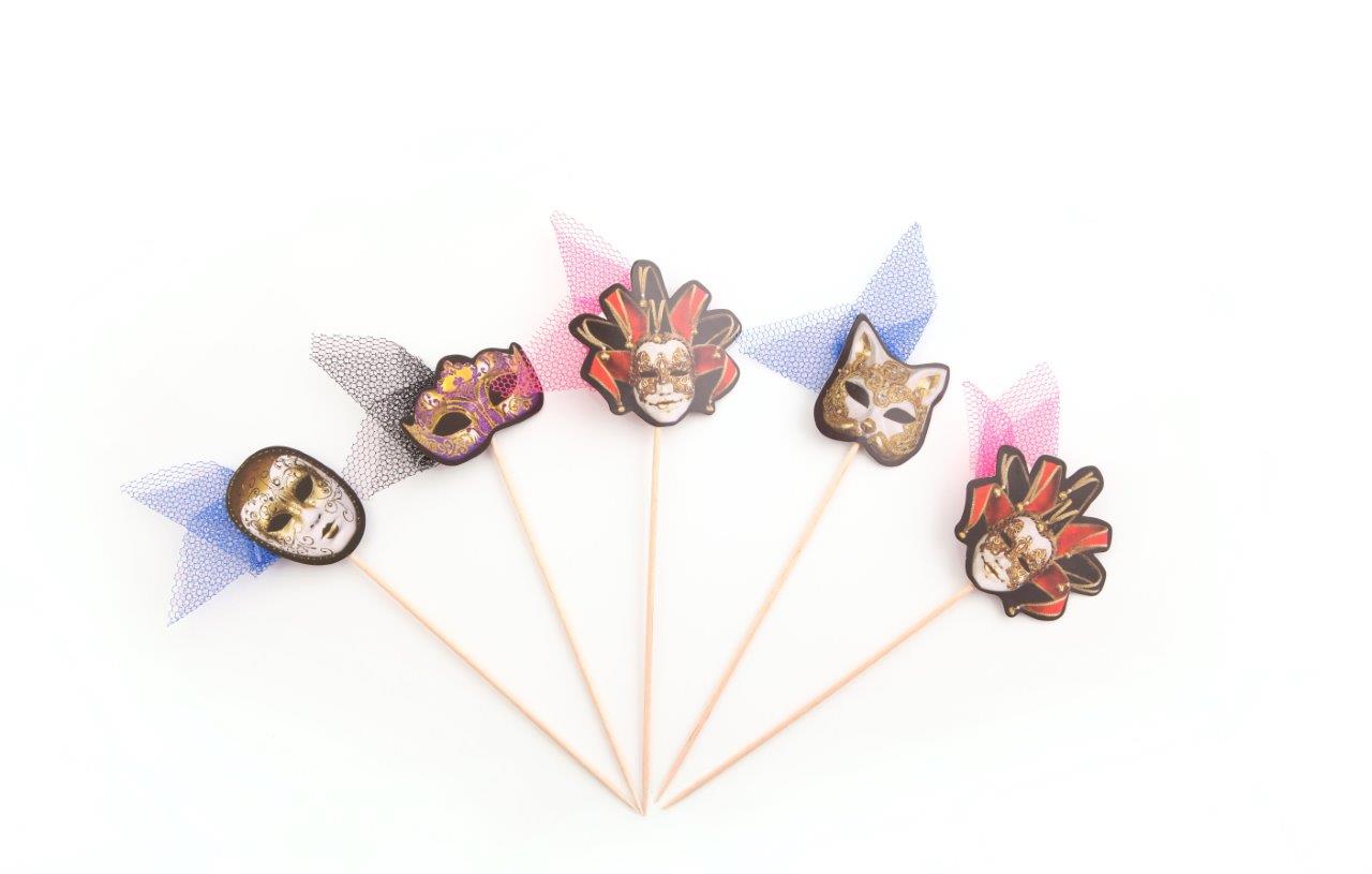 Sier Disposables Masker Op Prikker Assorti 180 Mm 12X50 Per Doos sier disposables kopen in de aanbieding