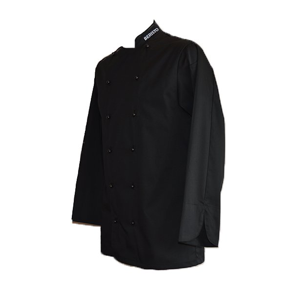 Koksbuis Beristo Zwart Dames Bolknopen Polykatoen beristo kopen in de aanbieding