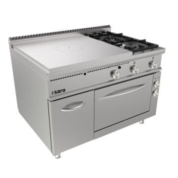 SARO Doorkookplaat fornuis elektrische oven + 2 branders + deur LQ - model LQ / TPG6LE, 423-8125