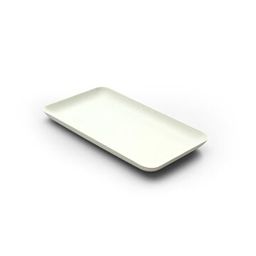 Bagastro bord rechthoekig, 200 x 120 x h15 mm, 12x40 per krimp