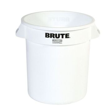 Ronde Brute container 37,9 ltr, Rubbermaid, model: VB 002610, wit