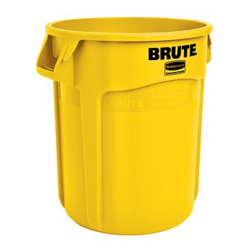 Ronde Brute container 75,7 ltr, Rubbermaid, model: VB 002620, geel