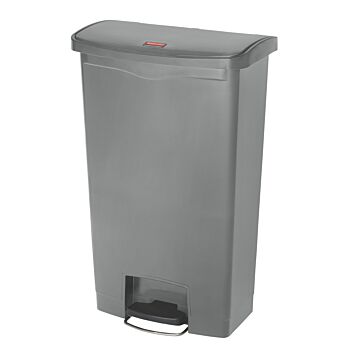 Slim Jim Step On container Front Step kunststof 68 ltr, Rubbermaid, model: VB 224481, grijs