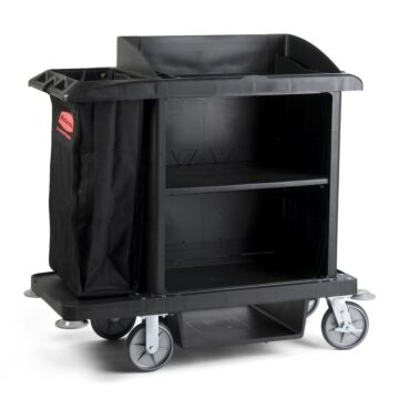 Hotelwagen middelgroot, Rubbermaid, model: VB 006190, zwart