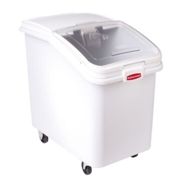 Voorraadcontainer 116 ltr, Rubbermaid, model: VB 003603, wit, transparant
