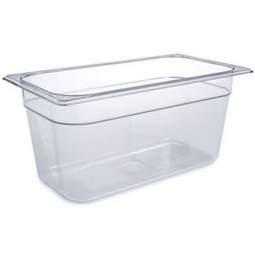 Gastronorm voedselpan 1/3 5,1 ltr, Rubbermaid, model: VB 000118, 6 stuks per verpakking, transparant