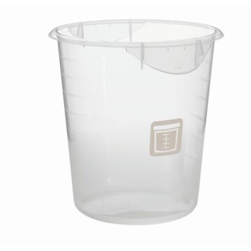 Ronde container 7,6 ltr groente, Rubbermaid, model: VB 232639, 12 stuks per verpakking, transparant, bruin