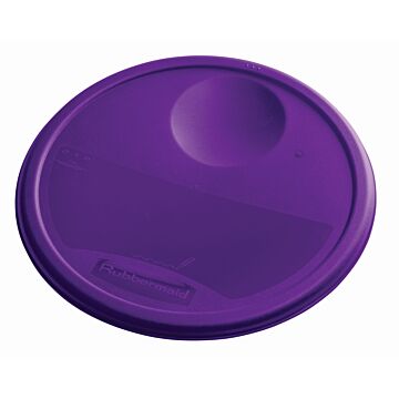 Deksel voor ronde voedselcontainer 11,4 ltr Allergenen, Rubbermaid, model: VB 232486, 6 stuks per verpakking, paars