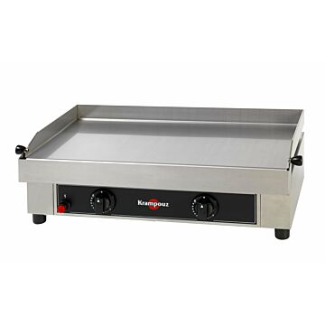 Bakplaat glad, gas, Matt-krampouz, 70X42X24(H) cm, 230V/2x2250W