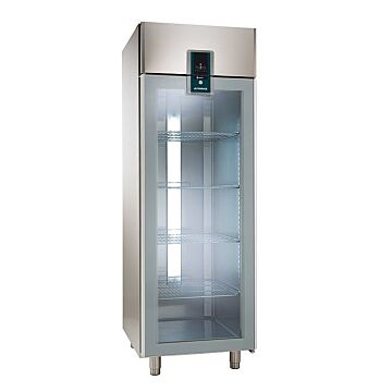 Koelkast Alpeninox 2/1 interieur, Glasdeur, 670L, 71(B) X 205(H) X 84(D), 230V/210W