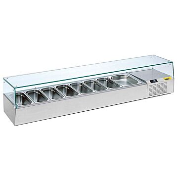 Opzetkoelvitrine Nordcap 54L, bijv 1/2 en 1/3GN, 160(B) X 39(H) X 38(D), 230V/170W