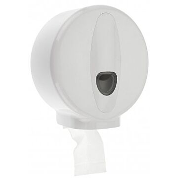 Toiletpapierdispenser PlastiQline 2020, Jumboroldispenser mini kunststof wit, ABS kunststof