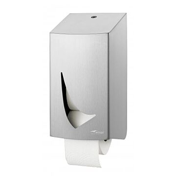 Toiletpapierdispenser Wings, 2rolshouder (dop), RVS anti-fingerprint coating