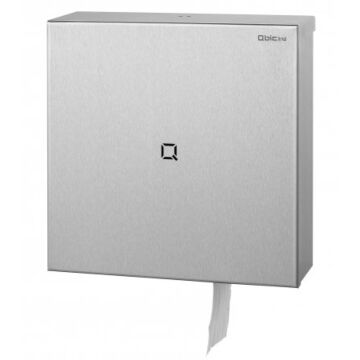 Toiletpapierdispenser Qbic-line, Jumboroldispenser maxi, RVS