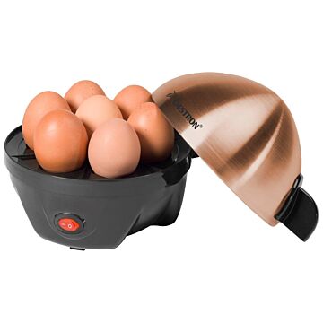 Eierkoker Bestron, - Voor 7 Eieren - 350W - Zwart/Koper