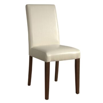 Kunstlederen stoelen Bolero, crème, 2 stuks