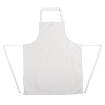 Schort Whites Chefs Clothing, halterschort, wit, lang, zonder zak, poly/ktn, 97x71cm