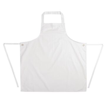 Schort Whites Chefs Clothing, halterschort, wit, extra lang, zonder zak, poly/ktn, 107x92cm