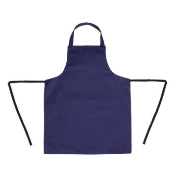 Schort Whites Chefs Clothing, halterschort, donkerblauw, lang, zonder zak, poly/ktn, 97x71cm