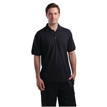Poloshirt zwart, maat S t/m XL