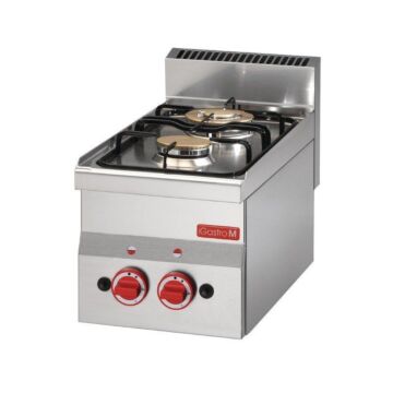 Gaskooktoestel Gastro M, 2 branders, 30(b)x28(h)x60(d)cm, 6,1kW, aardgas