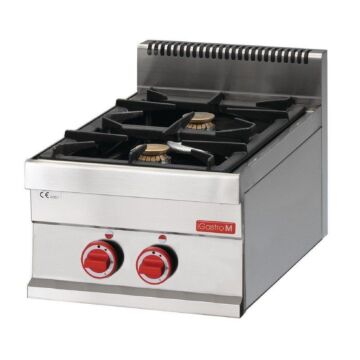 Gaskooktoestel Gastro M, 2 branders, 40(b)x28(h)x65(d)cm, 8,6kW, aardgas