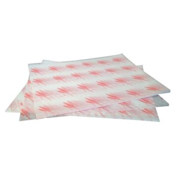 Vetvrij hamburger papier, rood of blauw, 1000 stuks