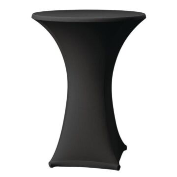 Tafelrok HVS-select, zwart, voor tafelbladen van ø85cm en max hoogte 115cm