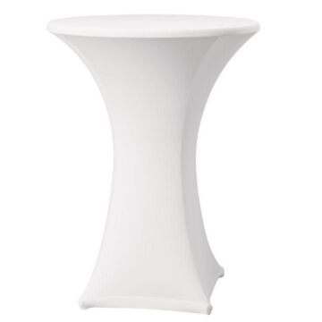 Tafelrok HVS-select, wit, voor tafelbladen van ø85cm en max hoogte 115cm