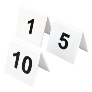 Tafelnummers Olympia,  set 1-10