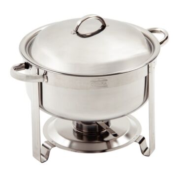 Chafing Dish Olympia, RVS, 7,5L, 34(b)x42(h)x33(d)cm, Rond, Compleet