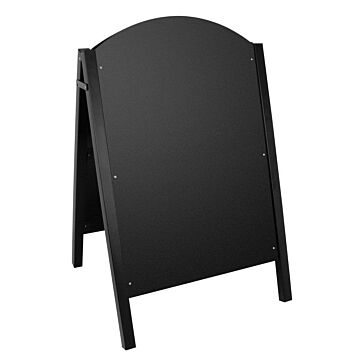 Olympia stoepbord met zwart metalen frame, 102,5(h) x 67(b) x 66(d)cm