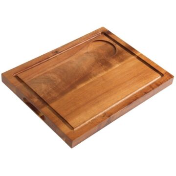 Olympia steakplank met groef, acacia, 31x24cm