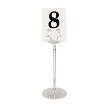Tafelnummer houder Olympia, RVS, 10cm voor GC086 en GB629