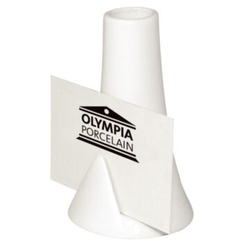 Menukaarthouder met vaasje, Olympia (Box 12)