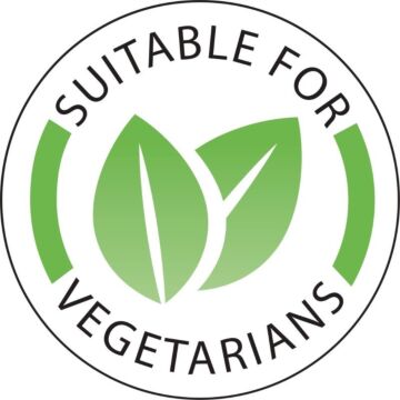 Stickers voor markering van voedsel voor vegetarische gerechten Vogue, 1000 stuks