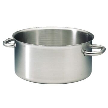 Kookpan Bourgeat, Excellence, RVS, 28(Ø)cm, 8,6L, ook inductie, Deksel: K835