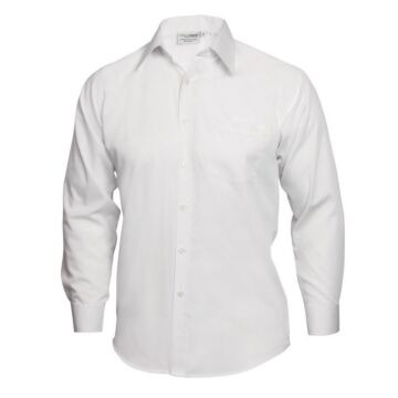 UniformWorks Unisex Overhemd, Wit (Poly/Ktn.)