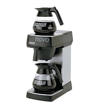 Koffiezetapparaat Bravilor, 144kop/uur, inc 1 kan, 2x1.7L, 21(b)x43(h)x34(d), 230V/2100W