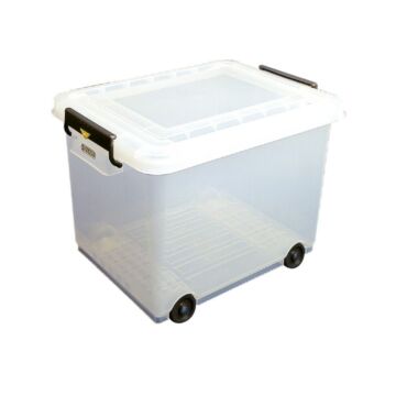 Voedselcontainer Araven, 50L, 53(b)x37,9(h)x39,6(d)cm, mobiel, incl deksel en wielen