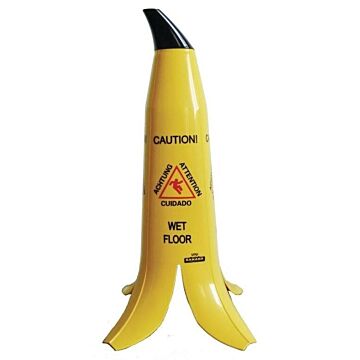 Bananenschil waarschuwingsbord natte vloer, Banana Products LLC
