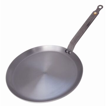 Crepe pan De Buyer, plaatstaal, ook inductie, 24(Ø)cm