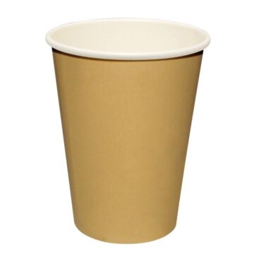 Hot cup enkelwandig Kraft lichtbruin 24cl (Box 1000)