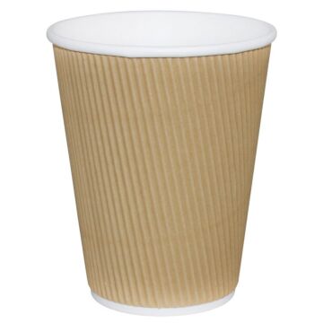 Fiesta Hot Cups met gerimpelde wand lichtbruin 34cl x500