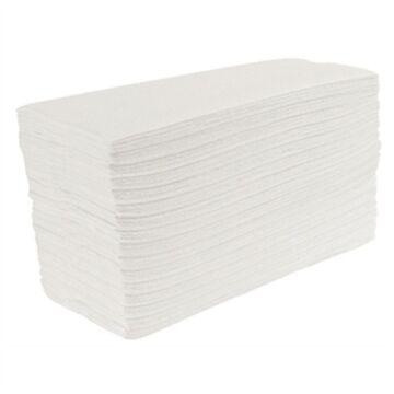 Handdoeken Jantex, wit, C-gevouwen, 2-laags, 24 stuks, dispenser zie: GD839  