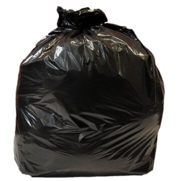 Jantex middelzware kwaliteit vuilniszakken 10kg zwart (10 zakken op een rol)