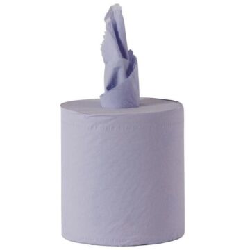 Handdoekrollen Tork, centrefeed, blauw, 2-laags, 6 stuks, dispenser zie: Y044